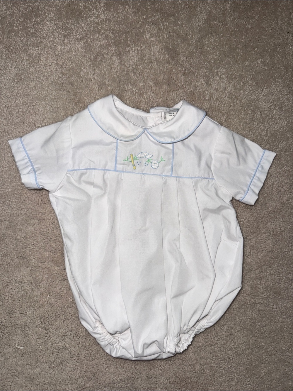 Petit Ami Baby Boy Baseball Bubble